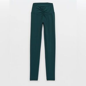 Aerie Real Me Ruched Black Leggings
